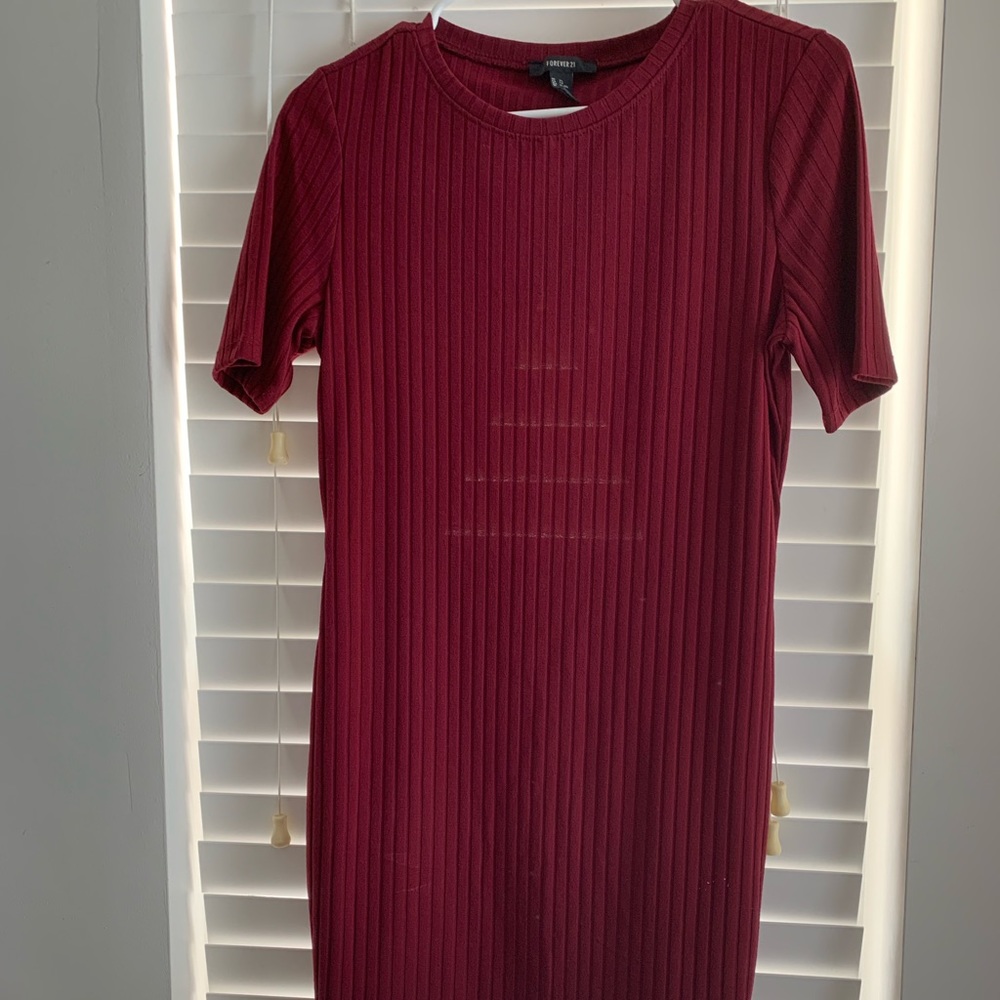 Burgundy dress